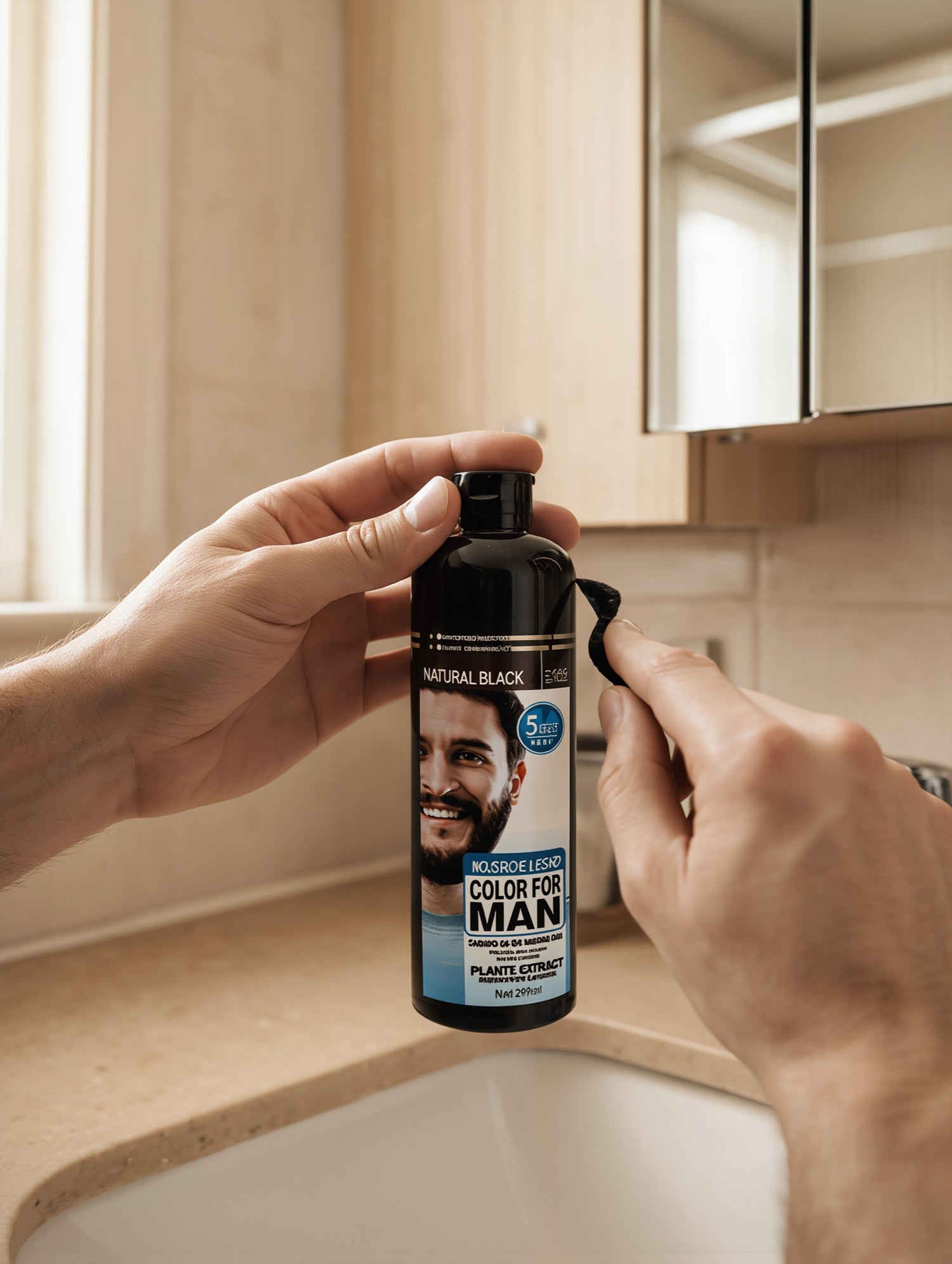 Men's Beard Care Hair Color Cream