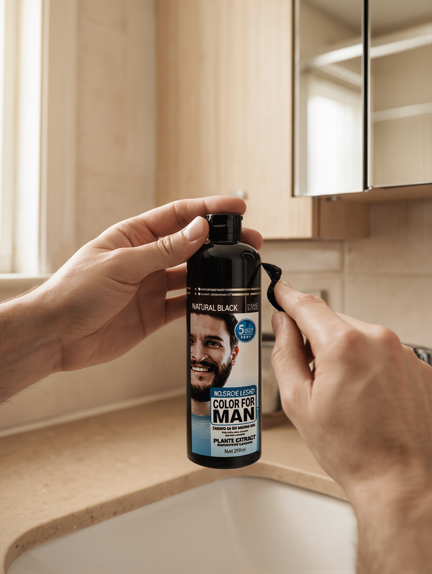 Men's Beard Care Hair Color Cream